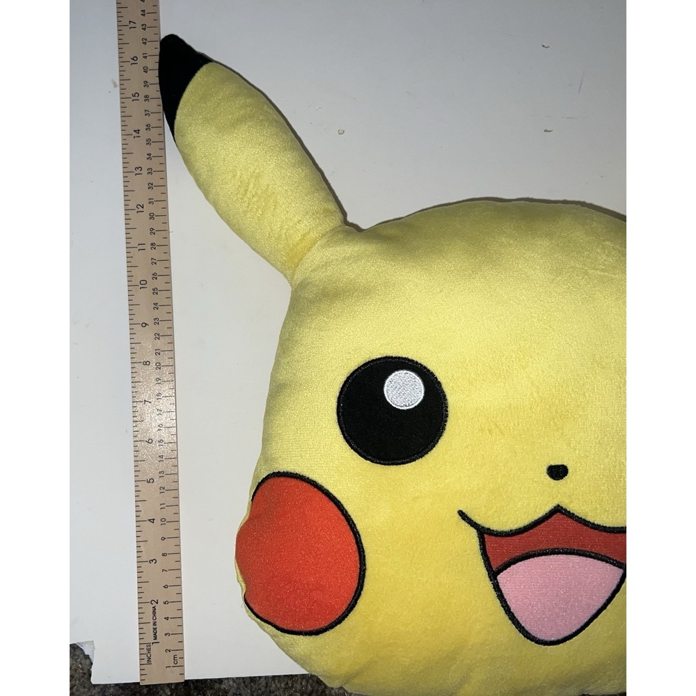 Pokemon Pikachu Plush Pillow Head Doll Plush Animal 17" Tall - Picture 7 of 7